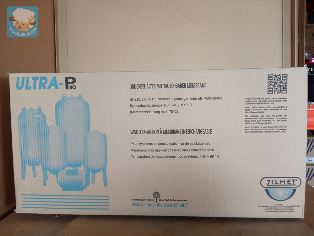 ถังแรงดัน ZILMET ขนาด 50 ลิตร (แนวตั้ง)