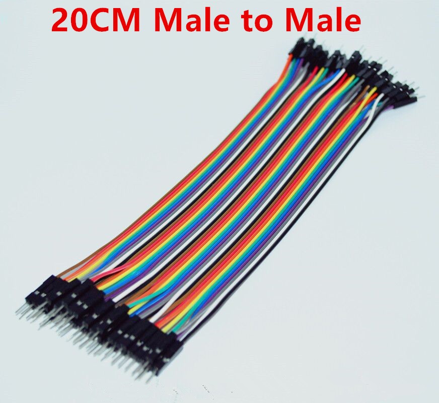 Jumper (M2M) cable wire 40pcs 2.54mm 20cm Male to Male