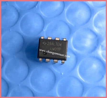 LM311P ไอซี OP-AMP ยี่ห้อTexas DIP-8