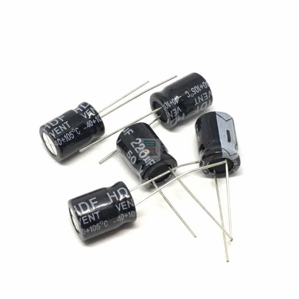 C 50V 220uF 5pcs