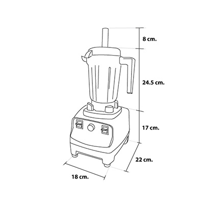 เครื่องปั่นน้ำผลไม้ iMix รุ่นโถปั่นเล็ก 1500 วัตต์