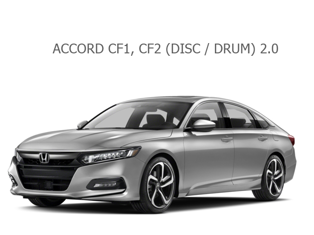 ผ้าเบรคหน้า COMPACT HONDA ACCORD V6 3.0 VTEC , CF1, CF2 (DISC I DRUM) 2.0 , PRELUDE BB9 2.0 I BB5, BB7 2.2