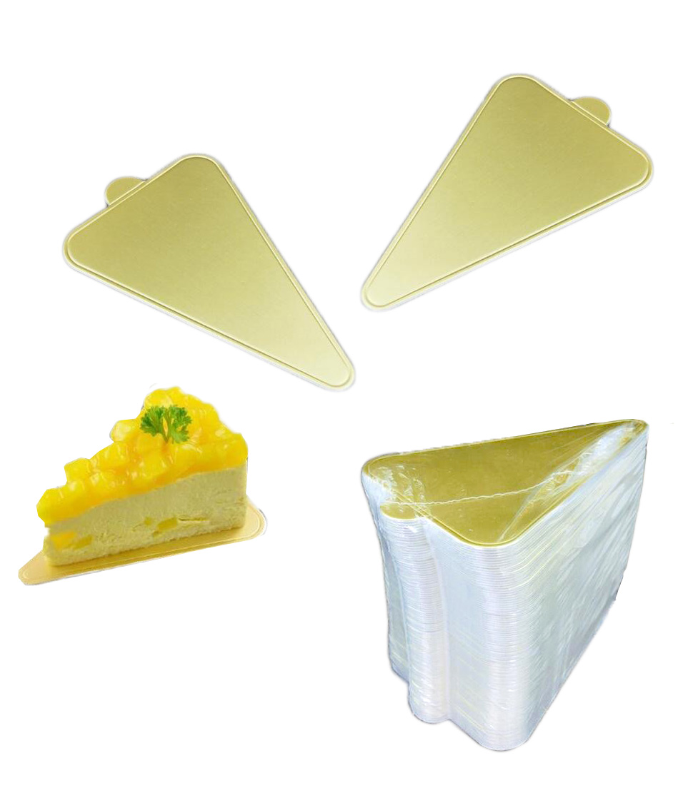 ฐานรองมูส สามเหลี่ยมสีทอง ขอบมน