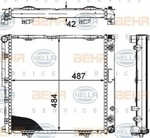 BEHR หม้อน้ำ BENZ E(W124) E220