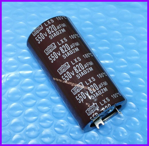 820uf550v ขนาด 35X70MM ยี่ห้อ NP ขาแบน