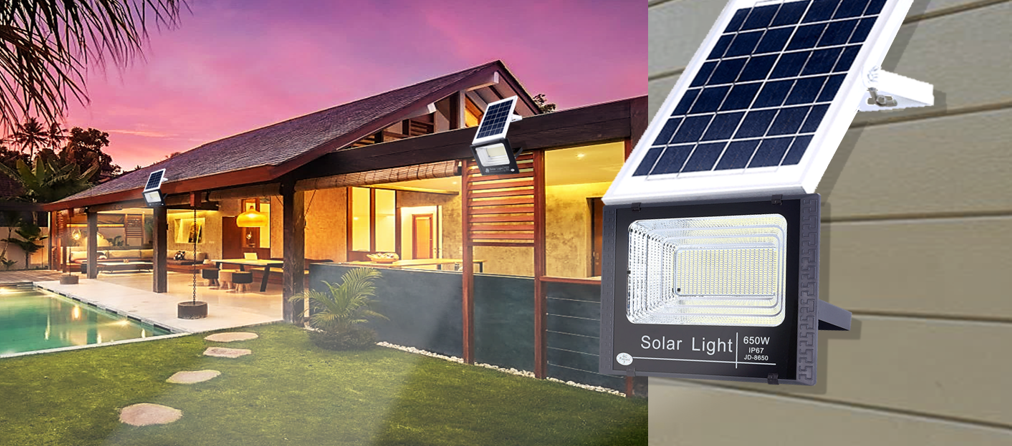 สปอร์ตไลท์ โซล่าเซลล์ LED JD5730