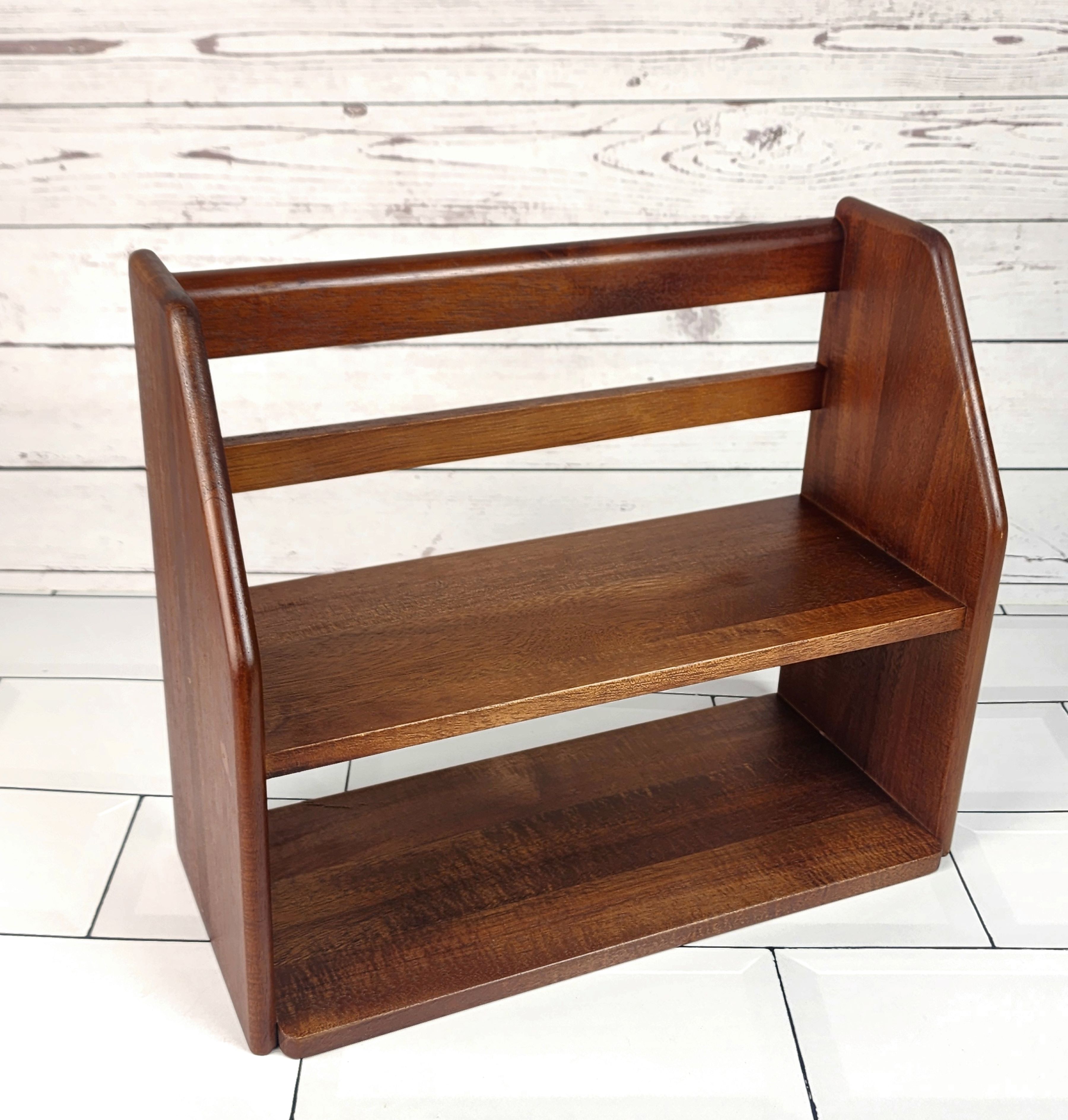 MINIWOODชั้นวางของ ที่วางกาแฟ 2ชั้น Mini Shelf (กล่องใส)