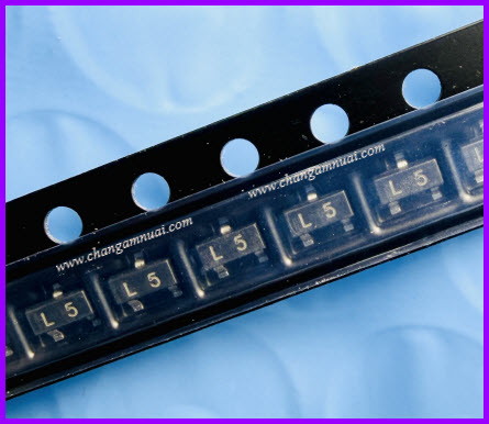L5 2SC1623 50V 100mA ทรานซิสเตอร์ NPN SOT-23 แพ็คละ 5 ตัว