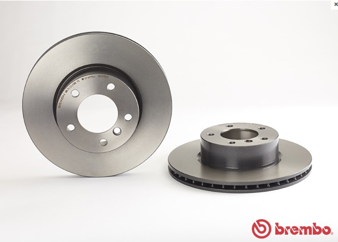 จานเบรค BMW E90 325i, Z4 E89 (คู่หน้า) ปี 2005 ขึ้นไป / Brembo