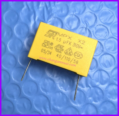 155K 1.5uf 310V คาปา Polypropylene Film 10x27 มิล โพลีโพรพีลีน ฟิล์ม