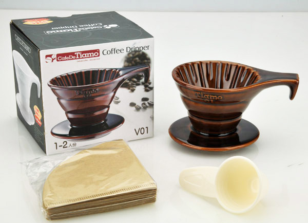 ถ้วยดริปกาแฟเซรามิค รูเดี่ยว 1-2 ถ้วย