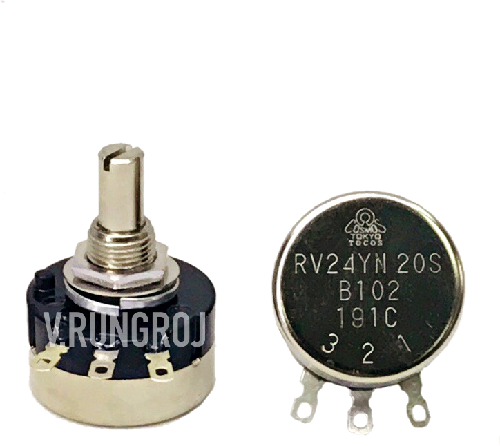วอลลุ่ม POTENTIOMETER RV24YN 20S B102, 1K TOCOS COSMOS (ของแท้)