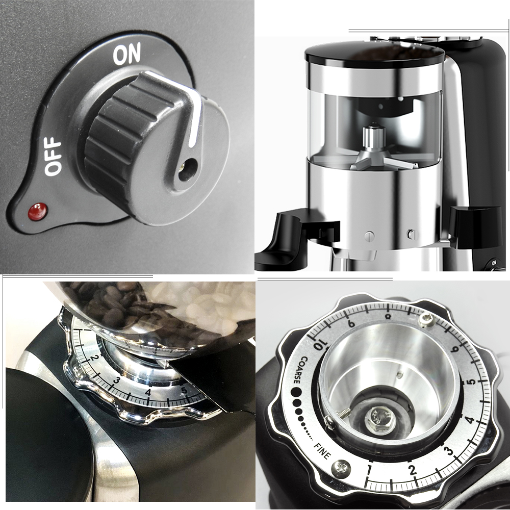 เครื่องบดกาแฟ ใช้งานหนัก เฟืองบด 64 mm. 350W 1614-198