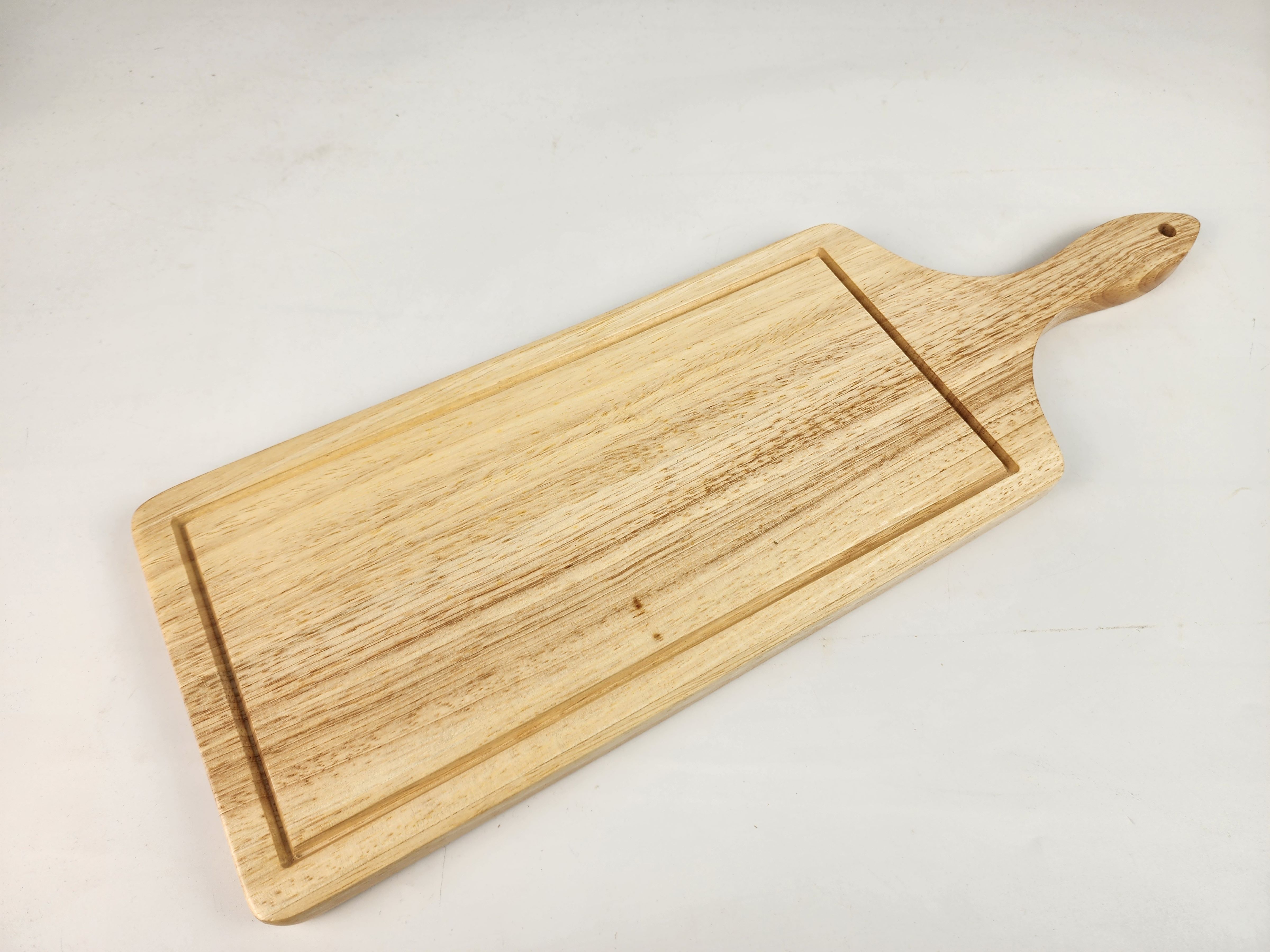 MINIWOOD เขียงร่อง เขียงมีด้าม ขนาด6x18 นิ้ว