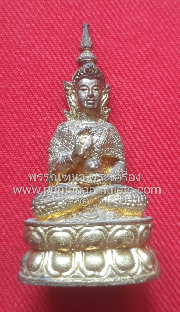 กริ่งรูปหล่อ "พระสุนทรีวาณี" เนื้อกะไหล่ทอง วัดสุทัศนเทพวราราม.