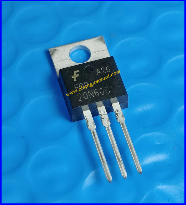 20N60C3 600V 20A ตัวถังเหล็ก TO-220 ยี่ห้อ Fairchild