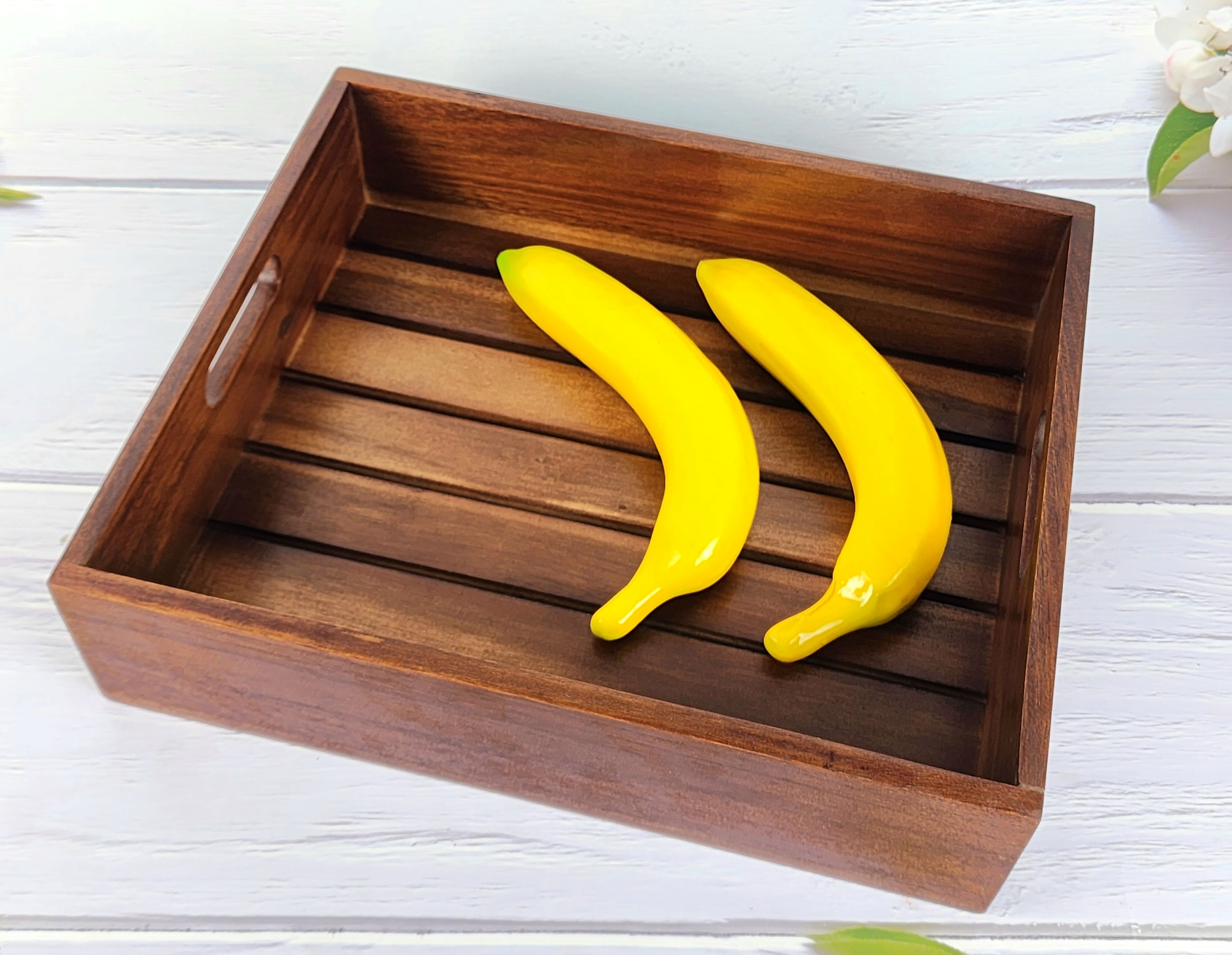MINIWOOD ถาดไม้ระแนง ลังไม้ ลังผลไม้ ถาดเสริฟไม้จามจุรี wooden box