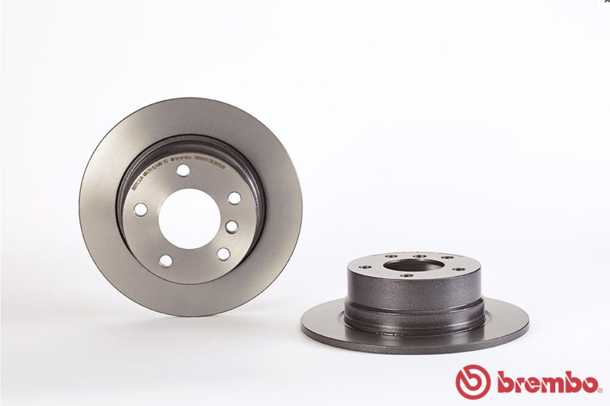 จานเบรค BMW Z4 E85 2.0 2.5 (คู่หลัง) ปี 2003- 2009 / Brembo
