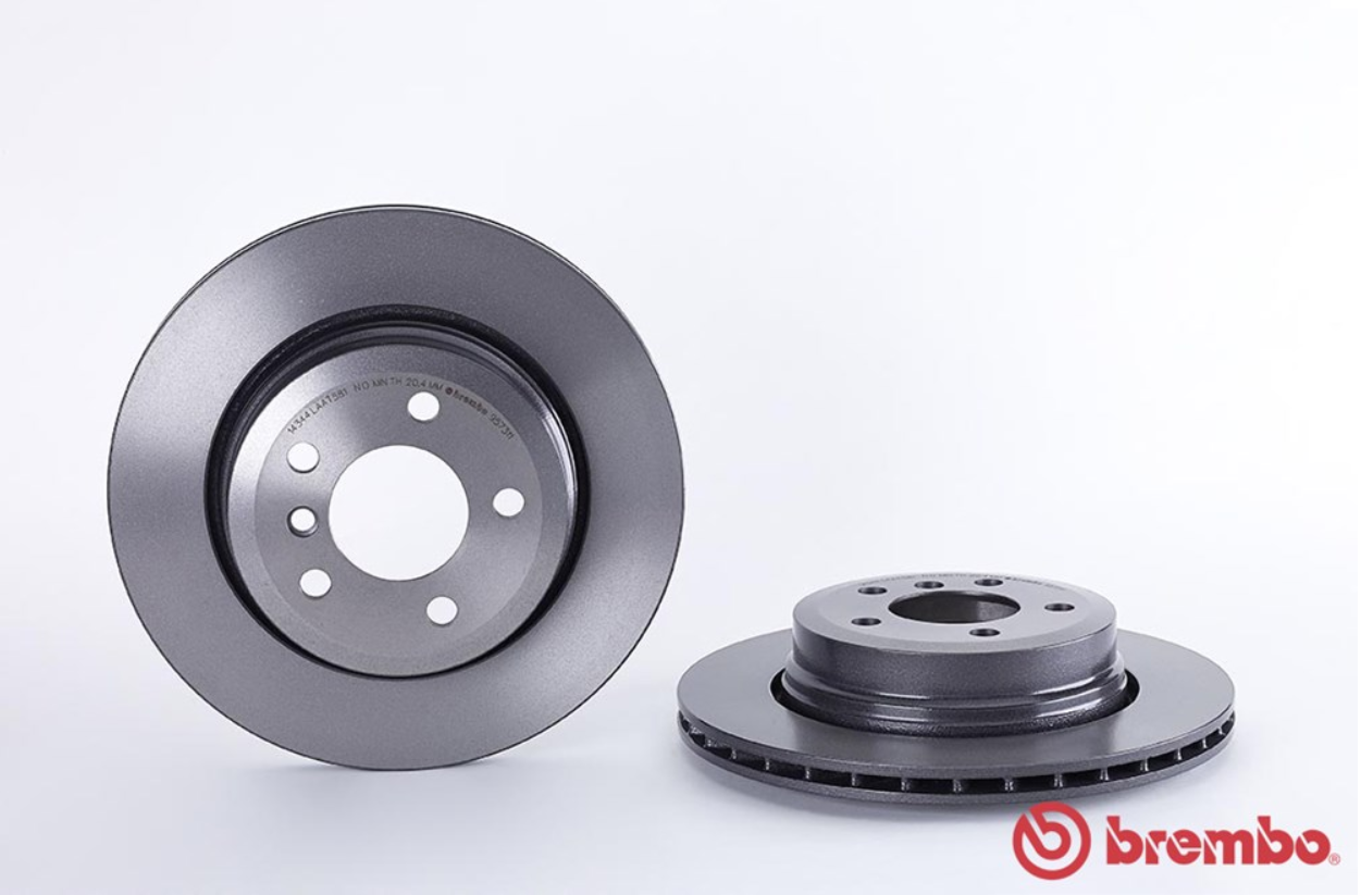 จานเบรค BMW X3 E83 (คู่หลัง) ปี 2004 ขึ้นไป / Brembo