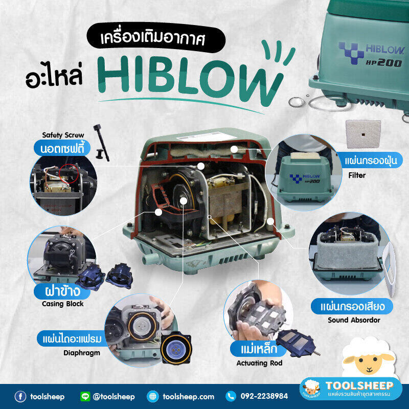 เครื่องเติมอากาศ HIBLOW รุ่น HP-40