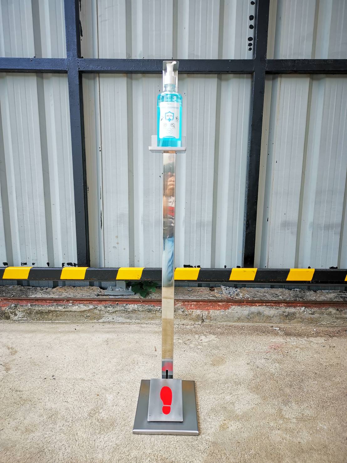 อุปกรณ์จ่ายแอลกอฮอล์แบบเท้าเหยียบ วัสดุสแตนเลส 304