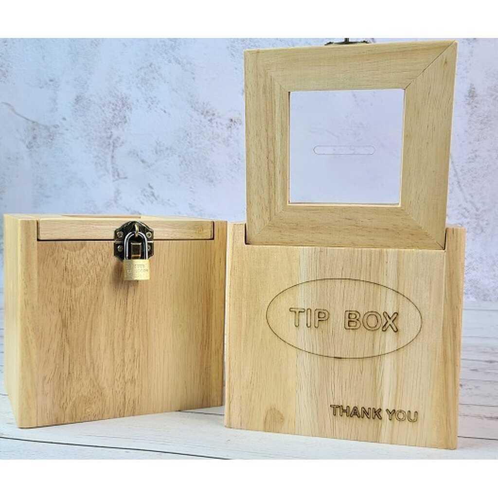 MINIWOOD กล่อง TIP BOX กล่องเก็บตังค์ กล่องใส่เงิน