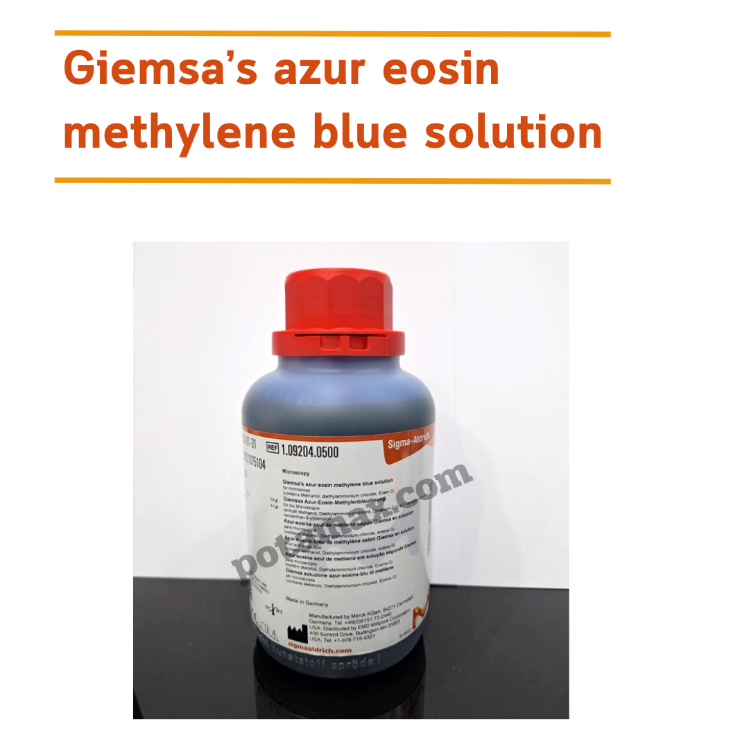 สีย้อม Giemsa's azur eosin methylene blue solution 500ml.