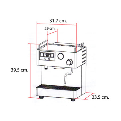 เครื่องชงกาแฟเอสเปรสโซ่ IMIX 15 บาร์, 3000W