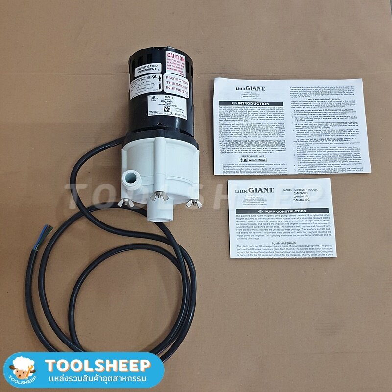 ปั๊มสารเคมี ปั๊มน้ำยาเคมี LITTLE GIANT รุ่น MD Series