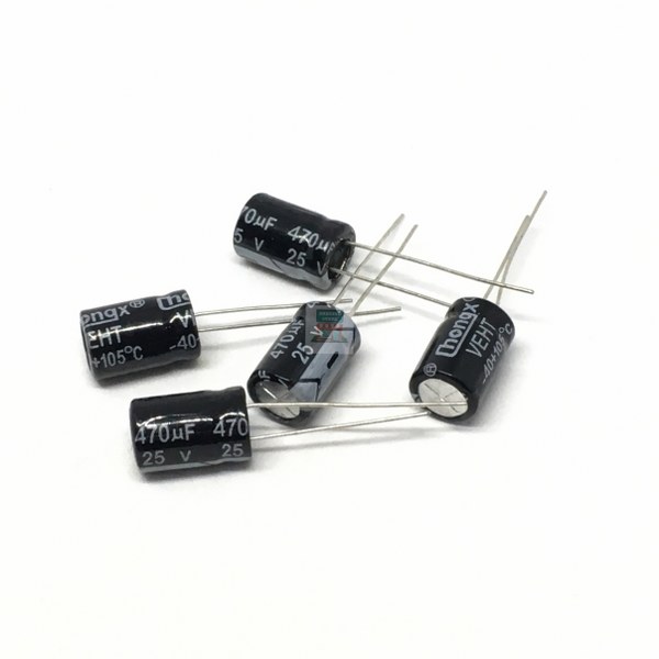 C 25V 470uF 5pcs