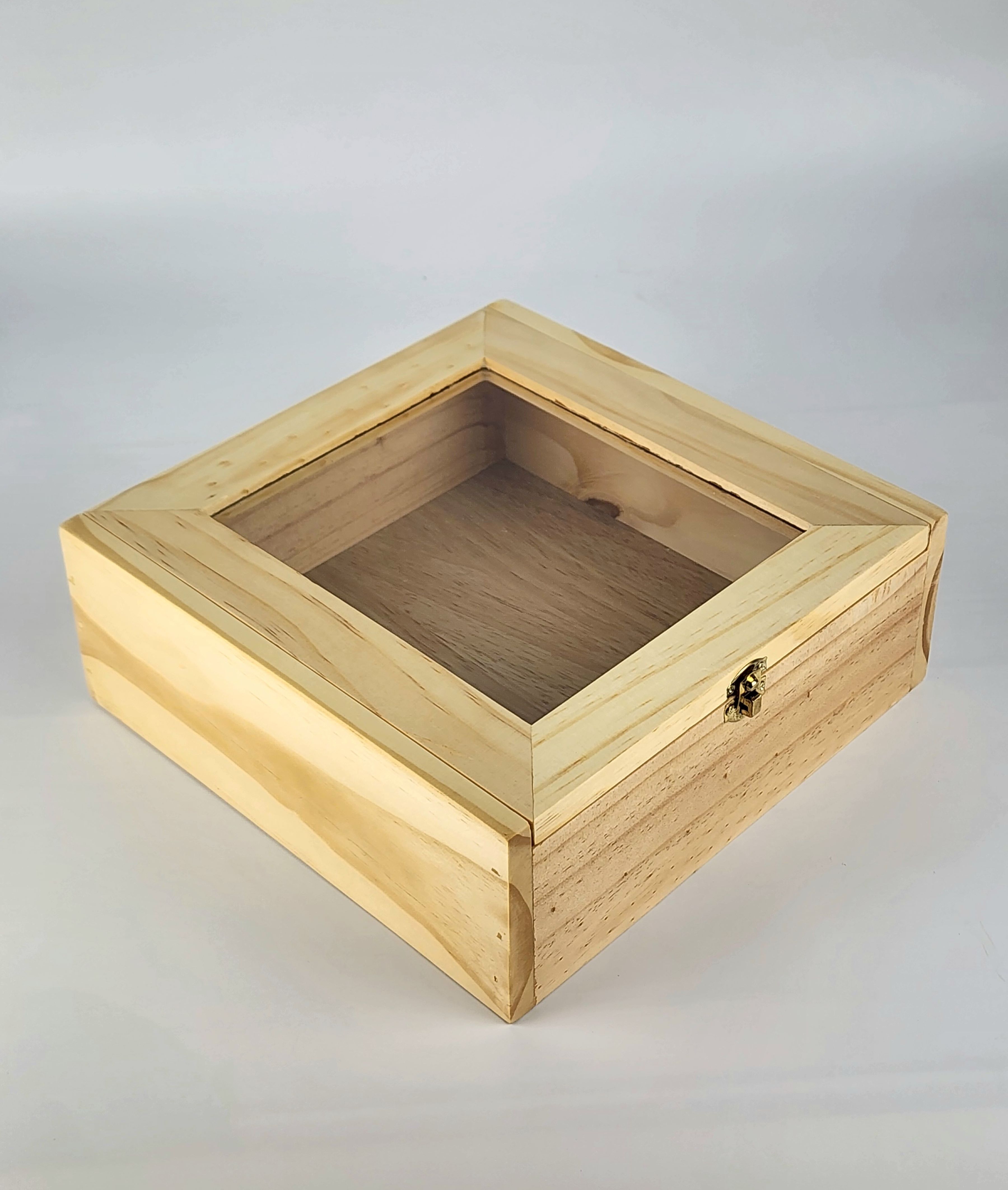 MINIWOOD กล่องมีฝา กล่องไม้สน กล่องไม้