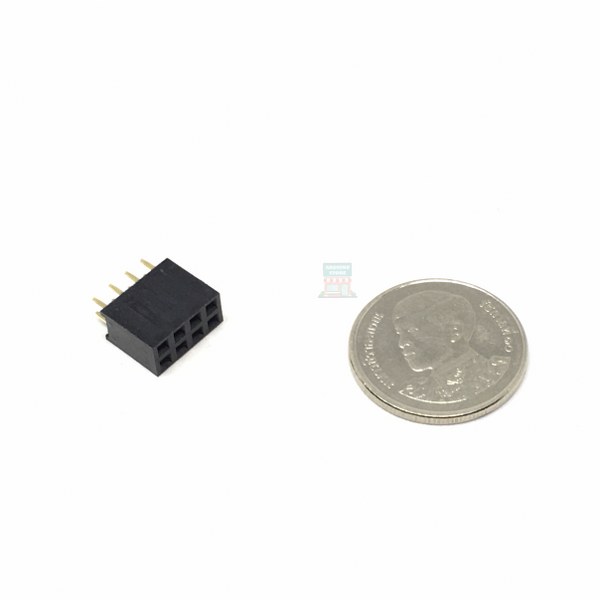 2.54mm 2x4 F Pin 5pcs