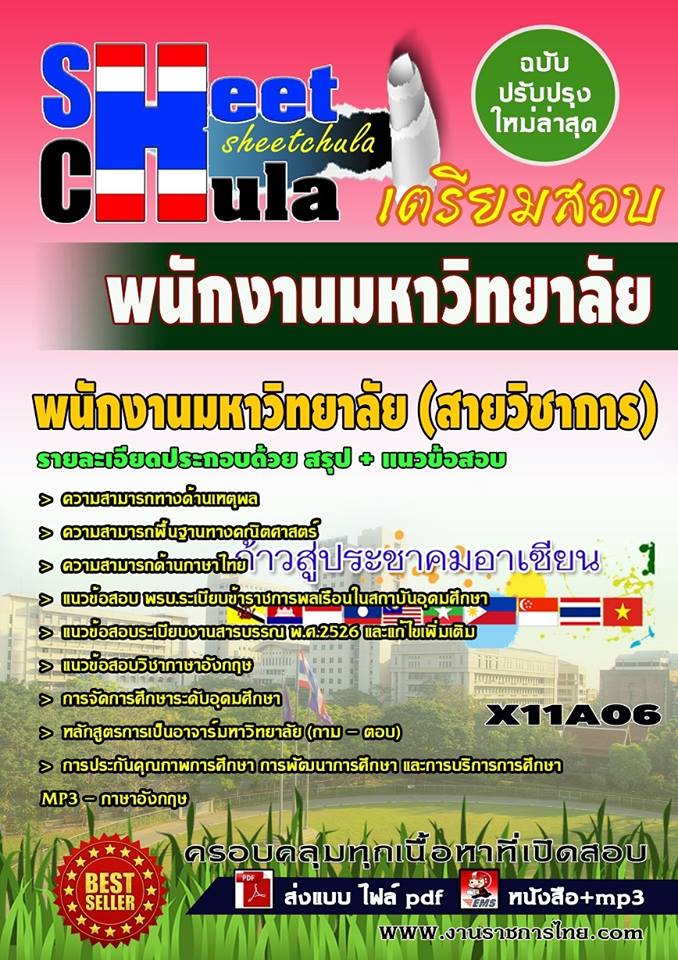 ข้อสอบ พนักงานมหาวิทยาลัย (สายวิชาการ)