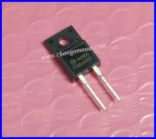 F30UA60S F30U60S ไดโอด 30A 600V 2ขา To-220 ยี่ห้อ ON Semiconductor