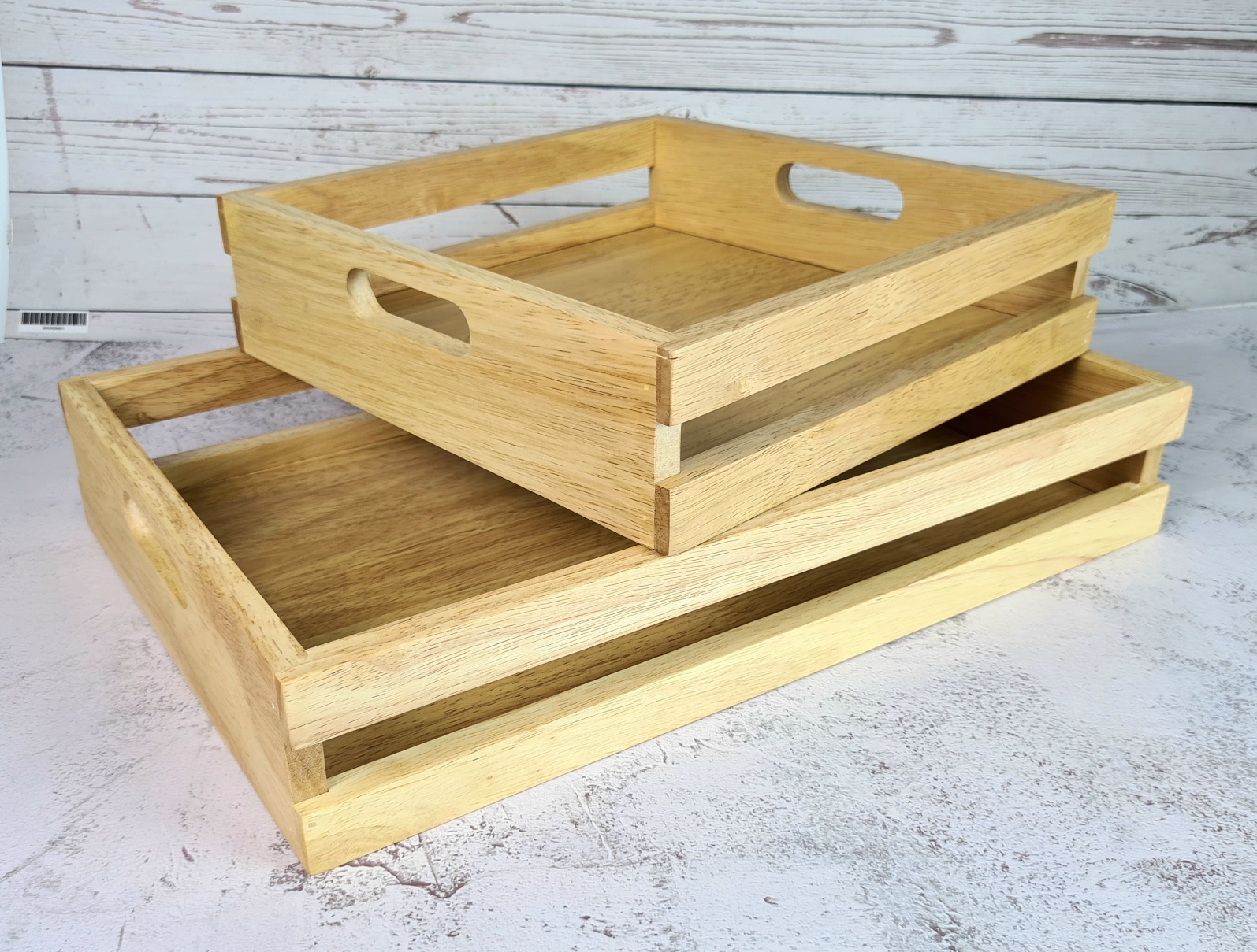 MINIWOOD ถาดเสริฟ ถาดไม้ ลังไม้ เตี้ย