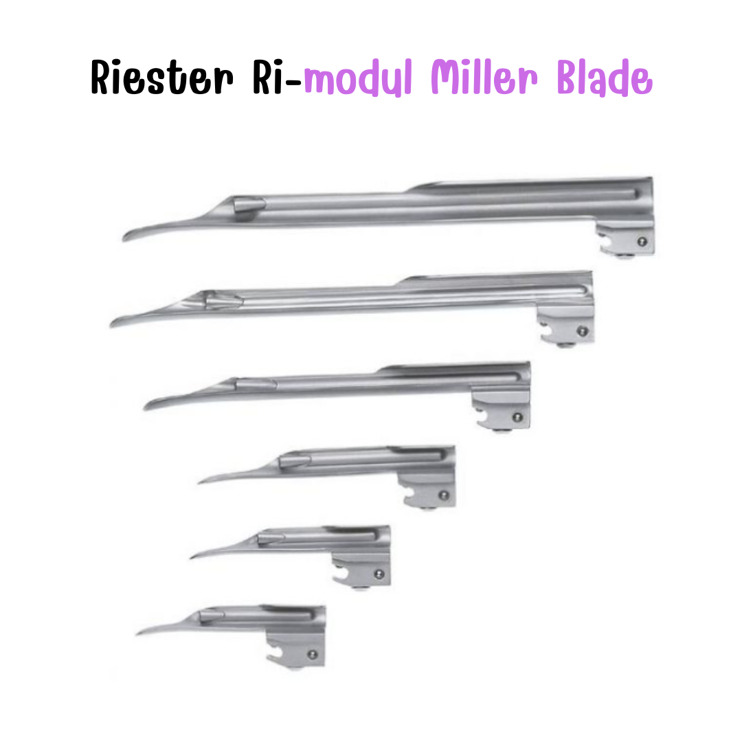 Ri-modul Miller Blade เบลด Fiber Optic แบบไม่หุ้มท่อนำแสง ยี่ห้อ Riester : Germany