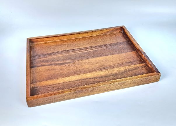 MINIWOOD ถาดเครื่องดื่ม กระบะพื้นไม้จริง Wooden Tray