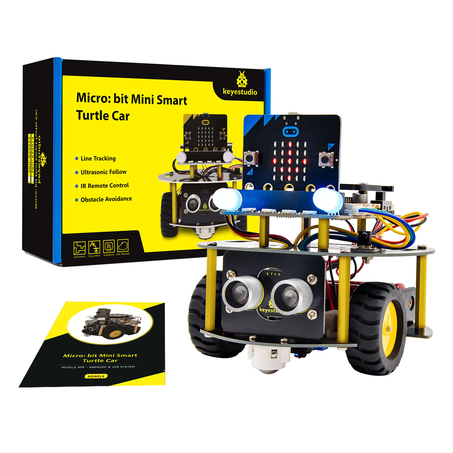 micro:bit Smart Turtle Robot Car