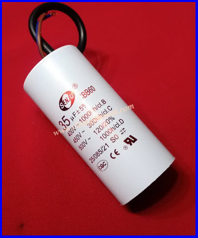 Senju CBB60 คาปาซิสเตอร์ 35uF450V แบบมีสาย เกรดA