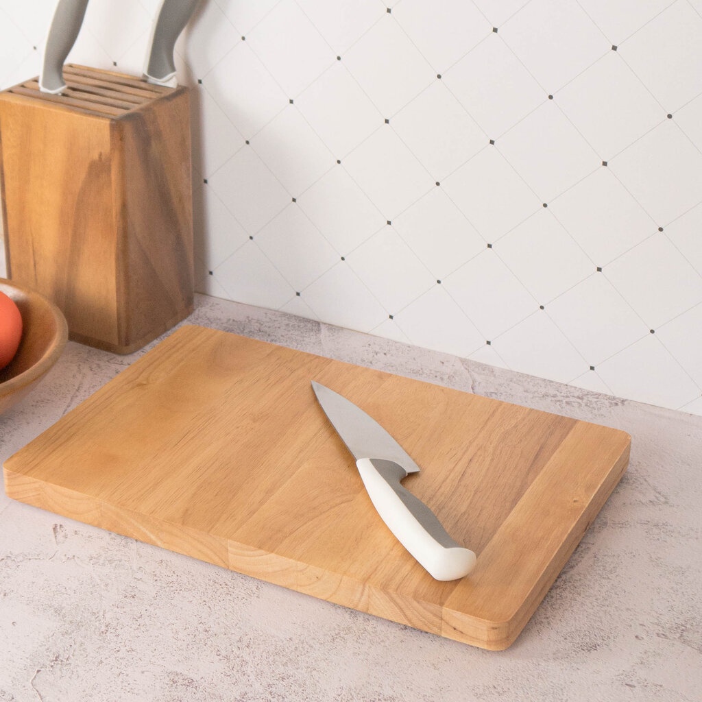 MINIWOOD เขียงไม้ ไม้จริง ขนาด 10x15", 12x12" Food Grade Wooden cutting board