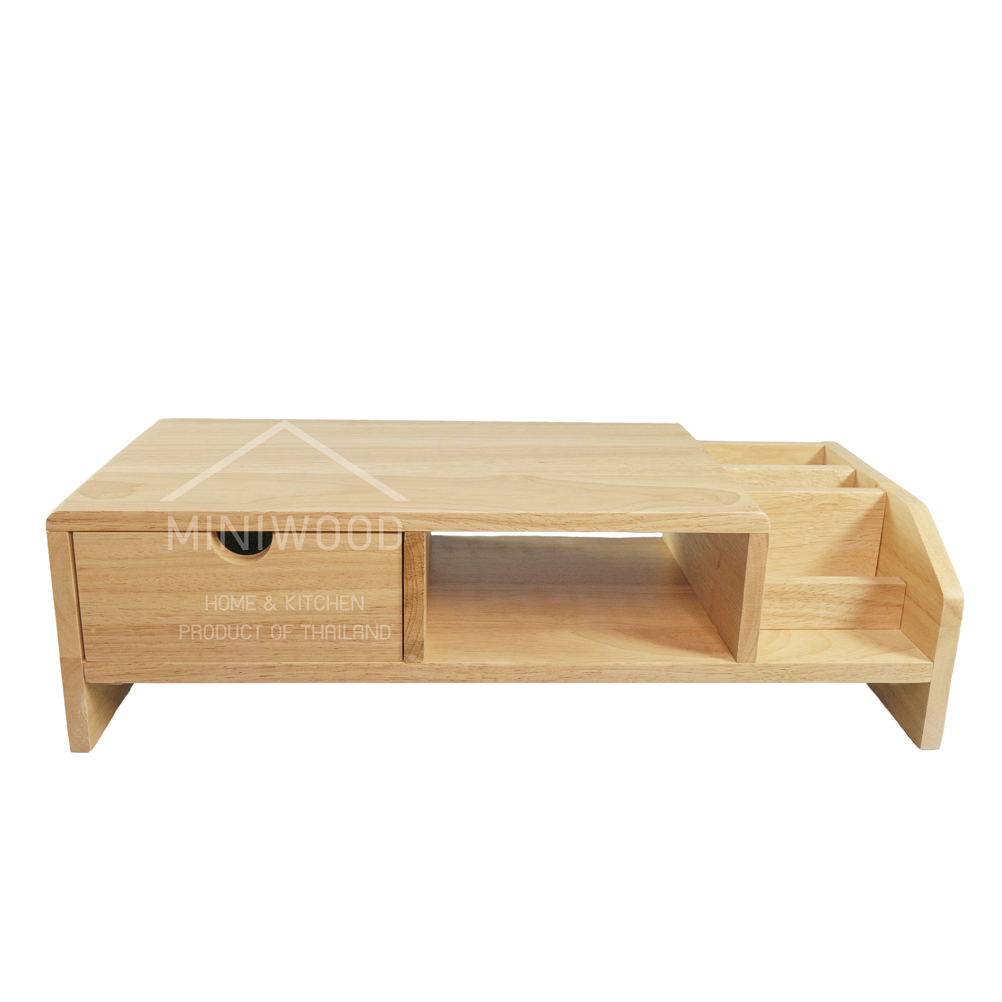 MINIWOOD ชั้นวางจอคอมพิวเตอร์ ผลิตจากไม้ Wooden Monitor Stand