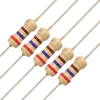 รีซิสเตอร์ 270 Ohm 1/4W 5% จำนวน 10 ตัว