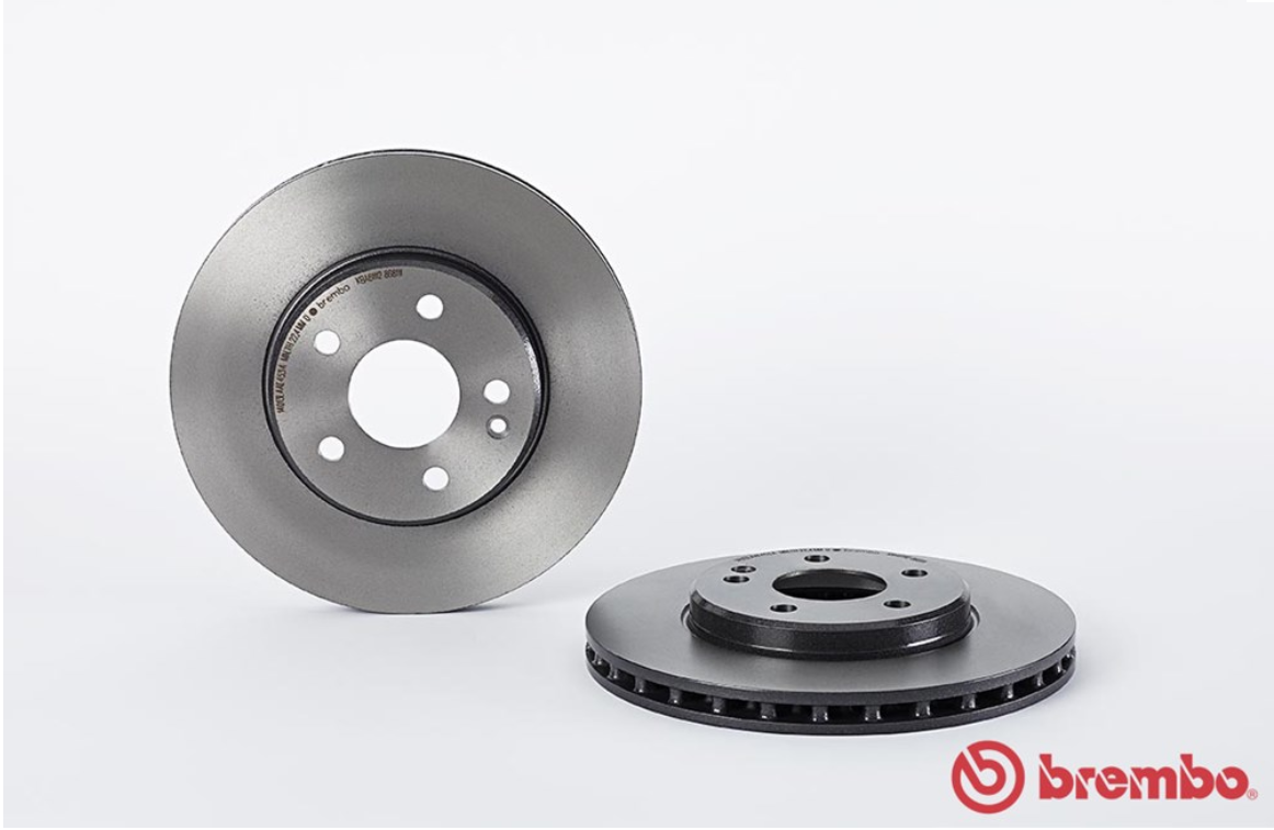 จานเบรค Mercedes-Benz W169 A200 (คู่หน้า) ปี 2005 - 2008 / Brembo