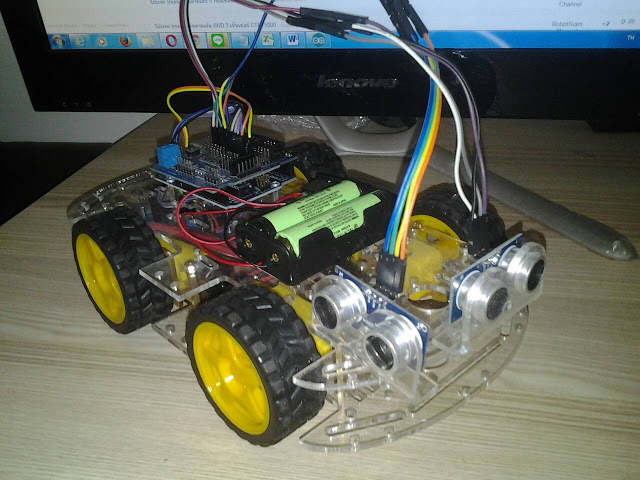 ชุดคิท หุ่นยนต์เดินตามผนัง Wall Arduino