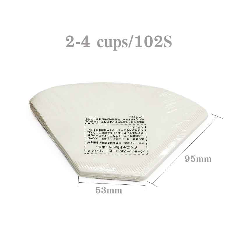 กระดาษกรองกาแฟดริป ทรงกรวยตัด สำหรับดริปเปอร์ ขนาด 2-4 คัพ หรือ 102S 1610-658