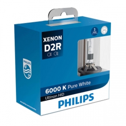 หลอดไฟรถยนต์ Philips Ultinon หลอด D2R 6000K
