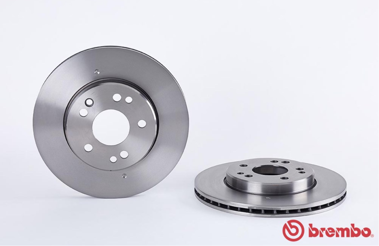 จานเบรค Mercedes-Benz W124 E/CE 200-300 (คู่หน้า) ปี 1989 - 1997 / Brembo