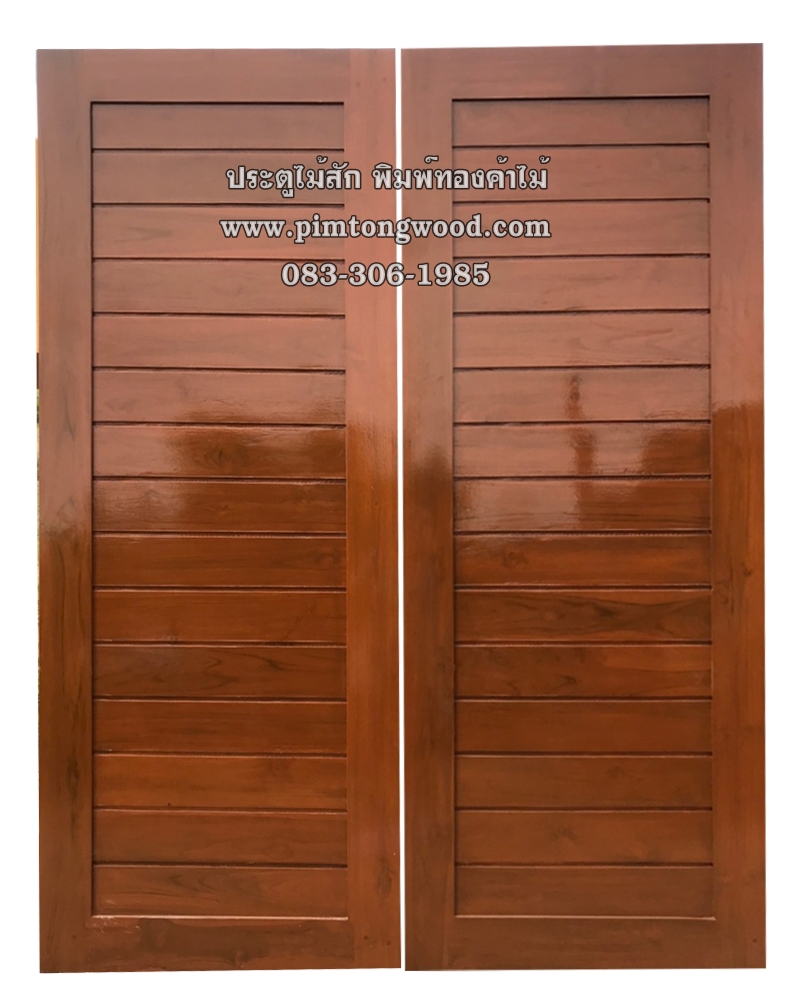 ประตูไม้สักบานเดี่ยว D-01