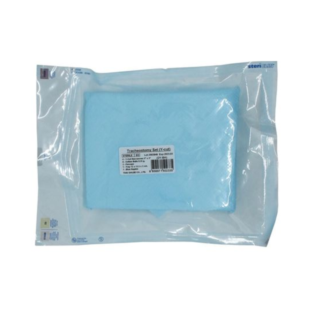 ชุดทำแผลผู้ป่วยเจาะคอปลอดเชื้อ Y-cut (Tracheostomy Set Sterile)