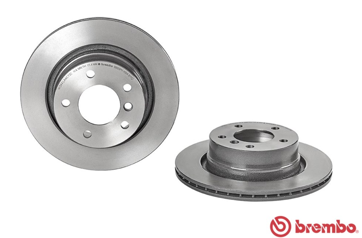 จานเบรค BMW Z4 E85 3.0 (คู่หลัง) ปี 2003 - 2009 / Brembo